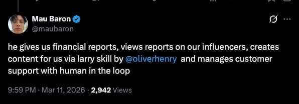 User testimonial